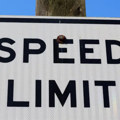 Speed limit sign